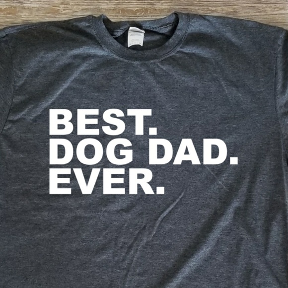 🐕 Best. Dog Dad. Ever. - comfortable grey tee - Picture 2 of 3